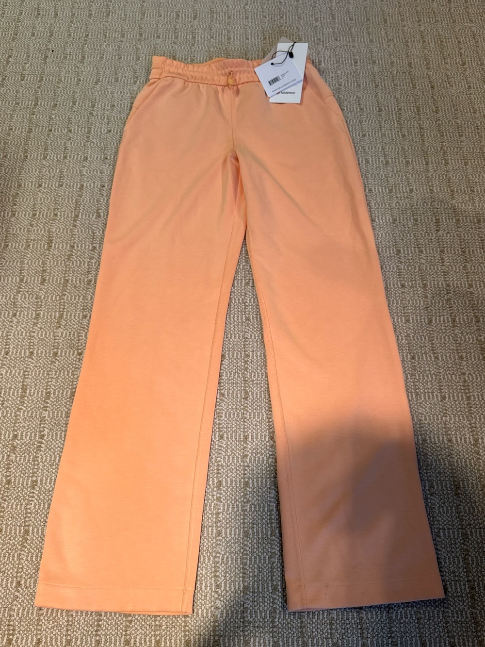 NWT Lululemon Softstreme High-Rise Pant Regular Peach Bellini | Size 4 - Picture 4 of 9